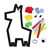 Fiesta Llama Pi&#241;ata Tissue Paper Sign Craft Kit - Makes 12 Image 1
