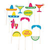 Fiesta Party Photo Stick Props- 12 Pc. Image 1