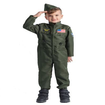 Fighter Pilot Costume - Kids Size M Image 1