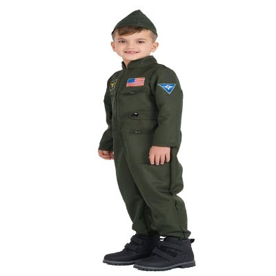 Fighter Pilot Costume - Kids Size M Image 1