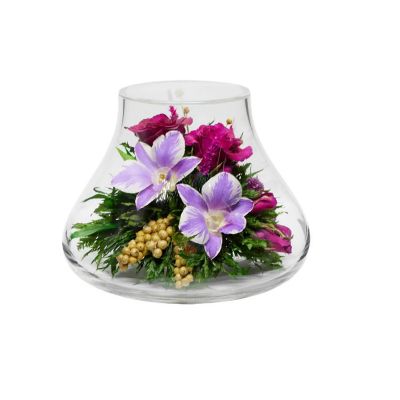 Fiora Flower Roses and Orchids in a Vase Image 1