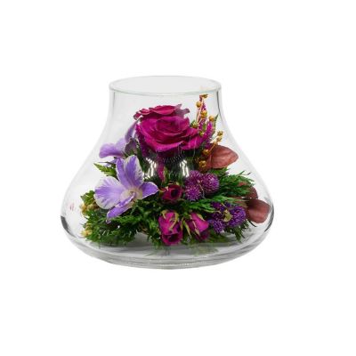 Fiora Flower Roses and Orchids in a Vase Image 1