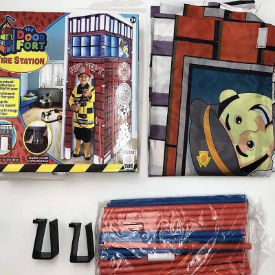 Firefighter Fire Station Doorway Fort Attach to Door Play Tent Cortex Toys Image 2