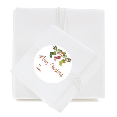 Fireplace Stockings To From Labels Image 2