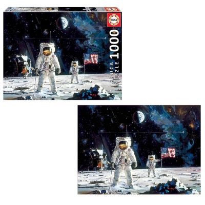 First Men On The Moon 1000 Piece Jigsaw Puzzle Image 1