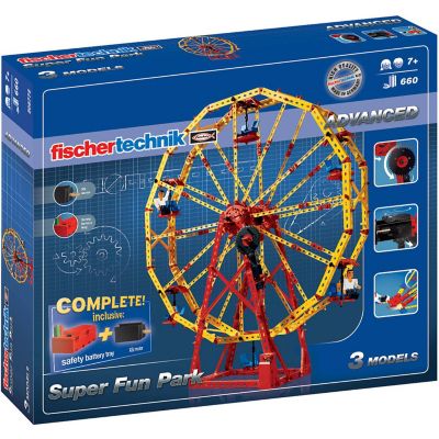 Fischertechnik Super Fun Park With 660 Pieces For 3 Fully Functioning Models With Full Color Instructions Image 1
