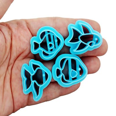 Fish Cutters for Polymer or Air Dry Clay, 4 pcs Image 1