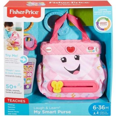 Fisher-Price  Laugh & Learn My Smart Purse Interactive Toy Bag Image 2
