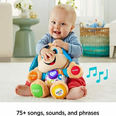 Fisher-Price Laugh & Learn Smart Stages Puppy, Brown With 75+ Songs Image 3