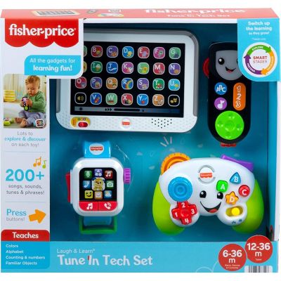 Fisher-Price Laugh & Learn Tune in Tech Set, Gift Set of 4 Musical Role-Playing Toys Image 1