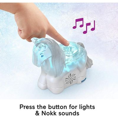 Fisher-Price Little People Disney Frozen Elsa & Nokk, figure set with lights and sounds Image 2