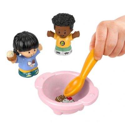 Fisher-Price Little People Figure Set - Includes 2 Little People Figures, Bowl & Spoon Image 1