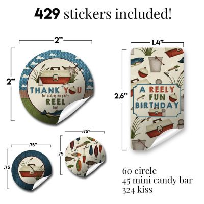 Fishing Sticker Bundle 429pc. by AmandaCreation Image 3