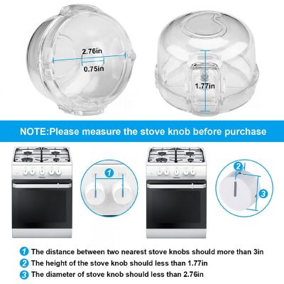 Fitnate 5 Packs Stove Knob Covers Image 1