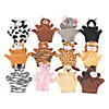 Five Finger Hand Puppets Farm & Wild Stuffed Animals - 12 Pc. Image 1