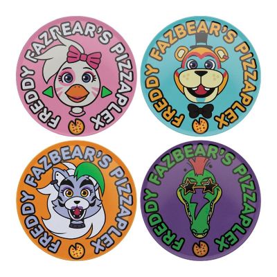 Five Nights at Freddy's 4-Piece Printed Drink Coaster Set Image 1