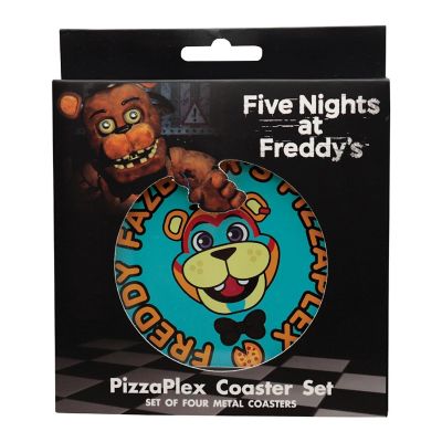 Five Nights at Freddy's 4-Piece Printed Drink Coaster Set Image 1