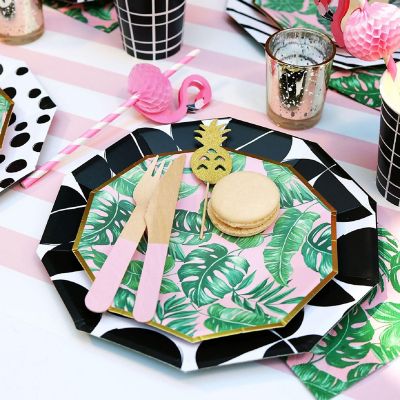 Flamingo Honeycomb Straws -10/pack Image 2