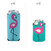 Flamingo Shaped Can Cooler Kit for 24 Image 1