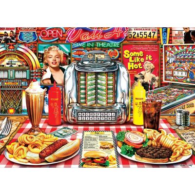 Flashbacks - Jukebox Jive 1000 Piece Jigsaw Puzzle Image 2