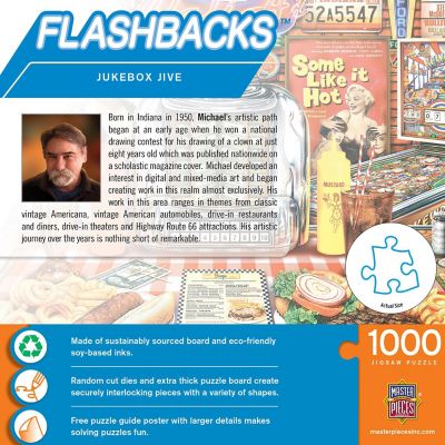 Flashbacks - Jukebox Jive 1000 Piece Jigsaw Puzzle Image 3