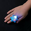 Flashing Snowflake Light-Up Rings - 12 Pc. Image 1
