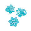 Flashing Snowflake Light-Up Rings - 12 Pc. Image 1