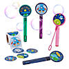 Flat Bubble Tubes with Outer Space Stickers - 25 Pc. Image 1