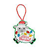 Fleece Navidad Glitter Ornament Craft Kit - Makes 12 Image 1