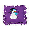Fleece Snowman Tied Pillow Craft Kit - Makes 6 Image 1