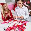 Fleece Tied Valentine Heart Wreath Craft Kit - Makes 3 Image 2