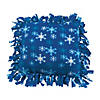 Fleece Winter Snowflake Tied Pillow Craft Kit - Makes 6 Image 1