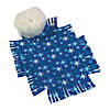 Fleece Winter Snowflake Tied Pillow Craft Kit - Makes 6 Image 1