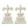 Fleur-De-Lis Bookends 3.5X5.25X8.25" Image 1