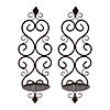 Fleur-De-Lis Candle Wall Sconce (Set Of 2) 15.75" Tall Image 1