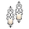 Fleur-De-Lis Candle Wall Sconce (Set Of 2) 15.75" Tall Image 1