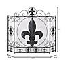 Fleur-De-Lis Fireplace Screen 25.75X8.75X33" Image 1