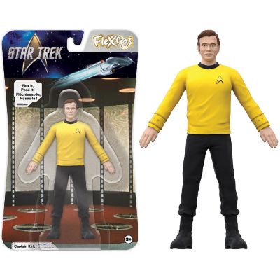 Flexfigs: Captain Kirk &amp; Captain Picard - 2 Character Pack -Ages 3+ Image 2