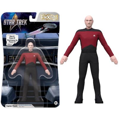 Flexfigs: Captain Kirk &amp; Captain Picard - 2 Character Pack -Ages 3+ Image 3