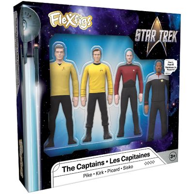 Flexfigs: Star Trek Captains - 4 Character Pack - Ages 3+ Image 2