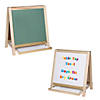 Flipside Magnetic Table Top Easel, Chalkboard/Whiteboard, 18.5" x 18" Image 1