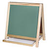 Flipside Magnetic Table Top Easel, Chalkboard/Whiteboard, 18.5" x 18" Image 1
