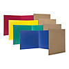 Flipside Products Corrugated Study Carrels, 12" x 48", Assorted Colors, Pack of 24 Image 1