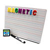 Flipside Products Double-Sided Magnetic Red & Blue Ruled Dry Erase Board 9" x 12" + Erasers + Black Markers, Class Pack of 12 Image 1