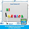 Flipside Products Magnetic Dry Erase Board Class Pack, 9" x 12", Set of 12 Image 2