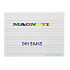 Flipside Products Magnetic Dry Erase Board, Two-Sided Ruled/Blank, 9" x 12", Pack of 3 Image 2