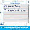 Flipside Products Magnetic Dry Erase Board, Two-Sided Ruled/Blank, 9" x 12", Pack of 3 Image 3