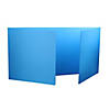 Flipside Products Premium Plastic Study Carrels, Blue, 12" x 46.5", Pack of 24 Image 1