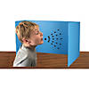 Flipside Products Premium Plastic Study Carrels, Blue, 12" x 46.5", Pack of 24 Image 2