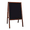 Flipside Products Stained Marquee Easel with Black Chalkboard, 42" H x 24"W Image 1